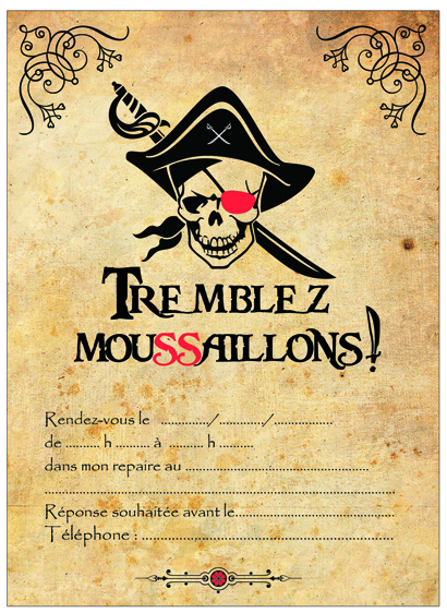 invitation pirate parchemin-miniature
