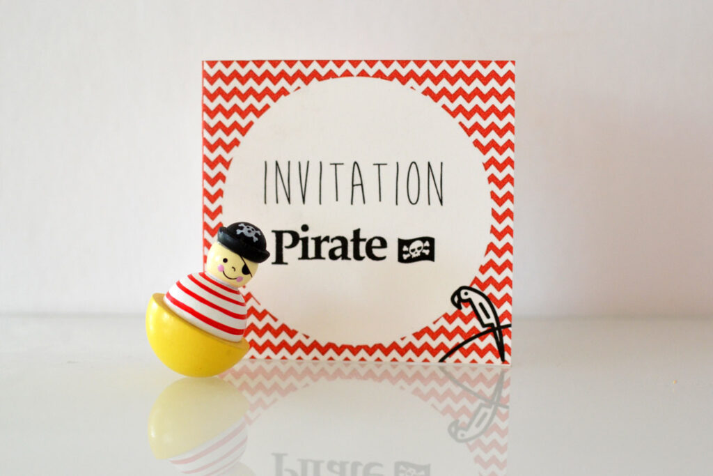 invitations pirates gratuites à imprimer et en francais