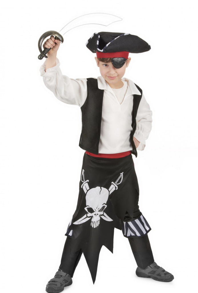 costume de pirate basique pour garçon de primaire